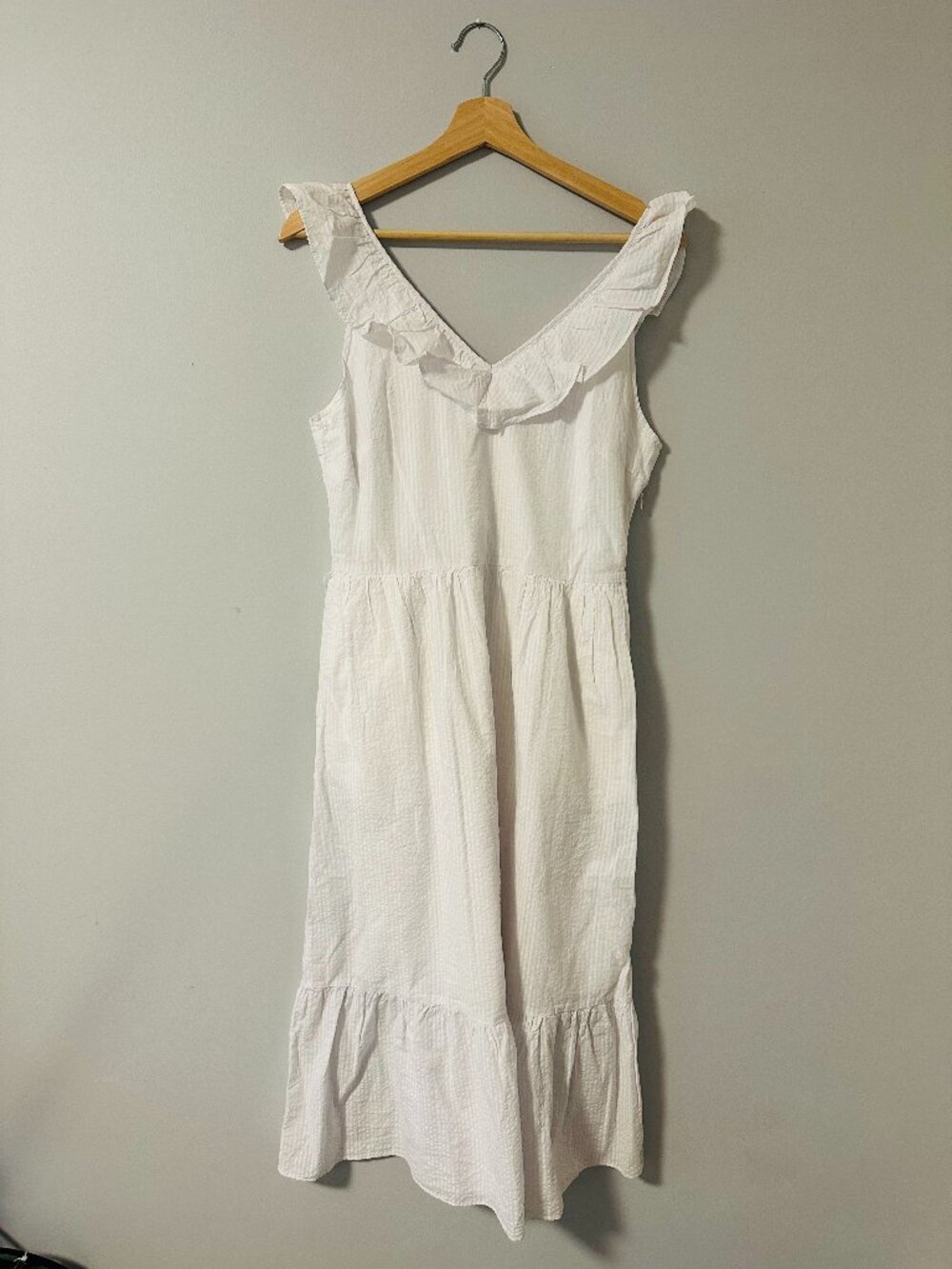 Vineyard Vines White 100% Cotton Dress Size S